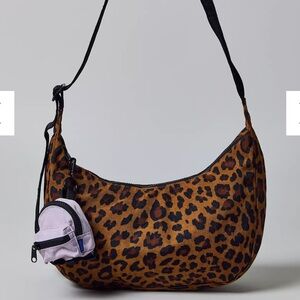 Baggu Leopard Medium Crescent Bag